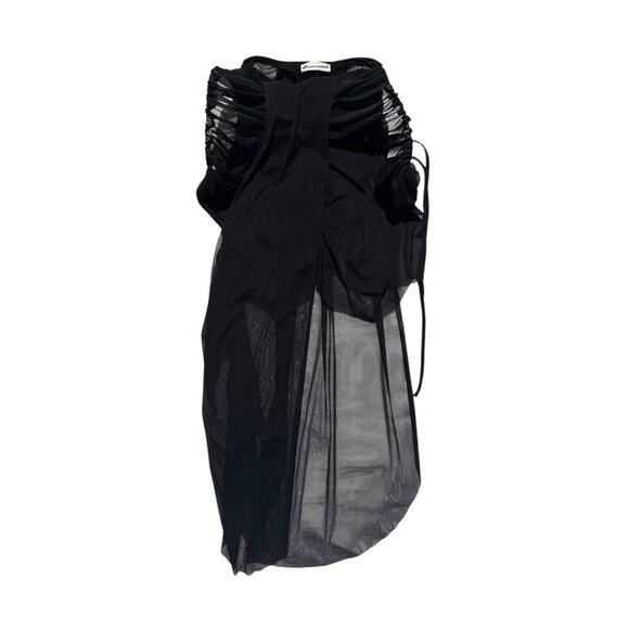 Ester Manas mesh asymmetric cut out hip skirt - Picture 1 of 5